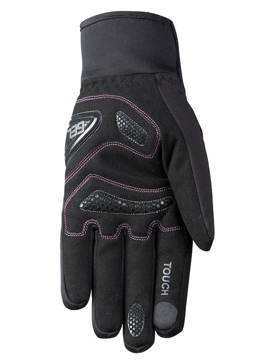 Nordcap Derbi Lady Χειμερινά Γυναικεία Γάντια Μηχανής Softshell Αδιάβροχα Black/Pink