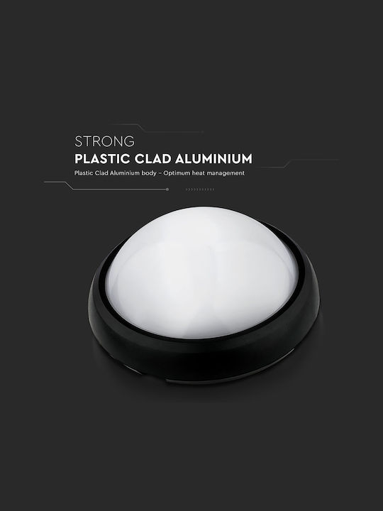 V-TAC Aplica de exterior montată pe perete LED IP66 12W cu Alb Cald Lumină 11.5x22.5x22.5εκ.