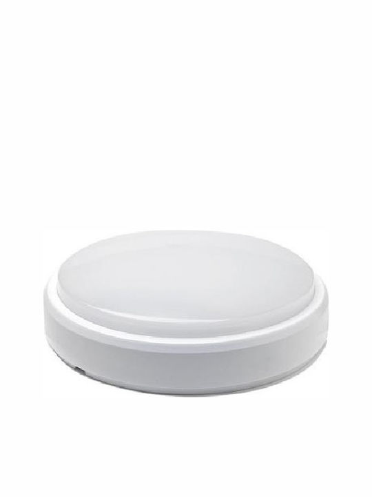 Geyer Стенен Външен Плафон LED IP54 12W с Топло бяло Светлина 15.5x5.2εκ.