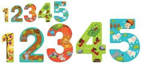 Παιδικό Puzzle Number with Aesop's Fables για 3+ Ετών 15pcs Luna