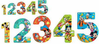 Kids Puzzle Αριθμοί Mickey for 3++ Years 15pcs Luna