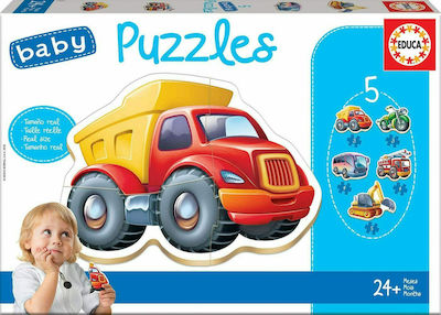 Wooden Kids Puzzle Baby Vehicles for 2++ Years 19pcs Educa