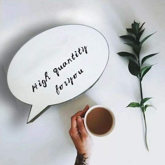 Grundig Speech Bubble Lustră Decorativă Panou Negru