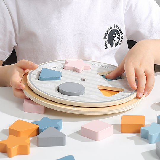 Wooden Kids Peg Puzzle Shapes - Colors for 1.5+ years+ Years 25pcs Viga Toys
