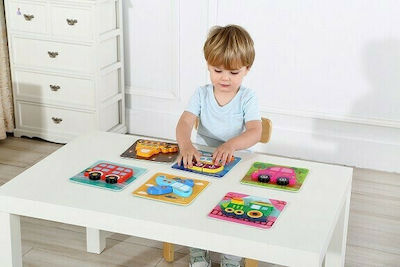 Wooden Kids Puzzle Μέσα Μεταφοράς 33pcs Tooky Toys