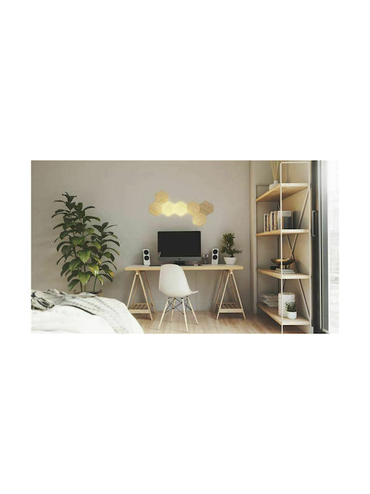 Nanoleaf Smart Διακοσμητικό Φωτιστικό LED Ρυθμιζόμενο Λευκό Hexagon 7τμχ