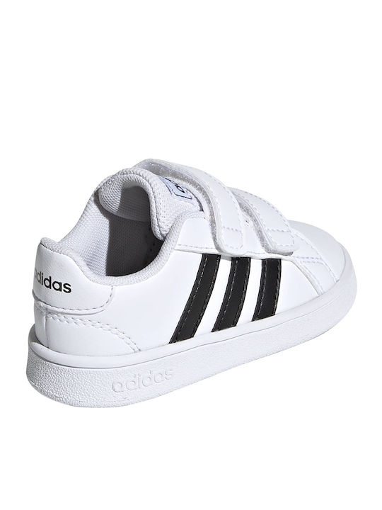Grand Court GRAND COURT Kids Sneakers with Scratch Cloud White / Core Black