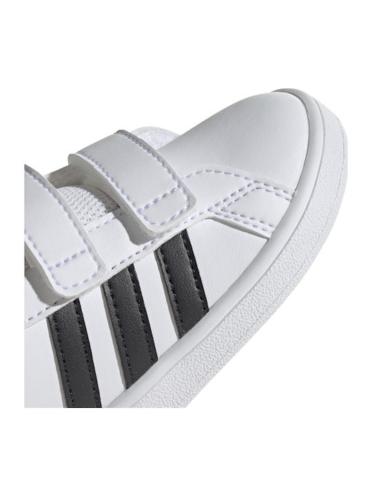 Grand Court GRAND COURT Kids Sneakers with Scratch Cloud White / Core Black