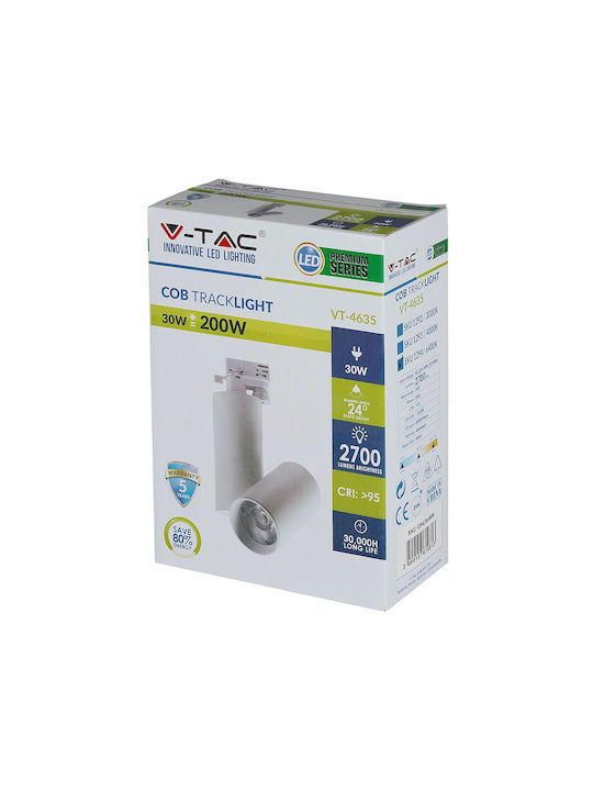 V-TAC Single LED Cool White Spot in White Color