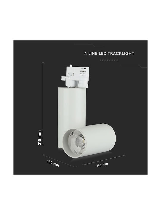 V-TAC Single LED Cool White Spot in White Color
