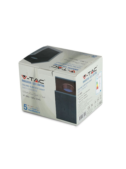 V-TAC VT-860 Μονό Σποτ με Ντουί GU10 σε Χάλκινο Χρώμα