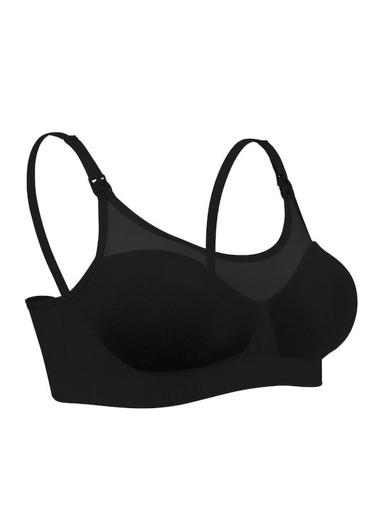 Bravado Body Silk BRV-11010-BL Μπουστάκι Εγκυμοσύνης & Θηλασμού με Clips Μαύρο