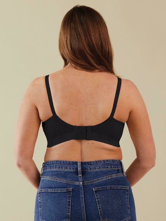 Bravado Body Silk BRV-11010-BL Μπουστάκι Εγκυμοσύνης & Θηλασμού με Clips Μαύρο