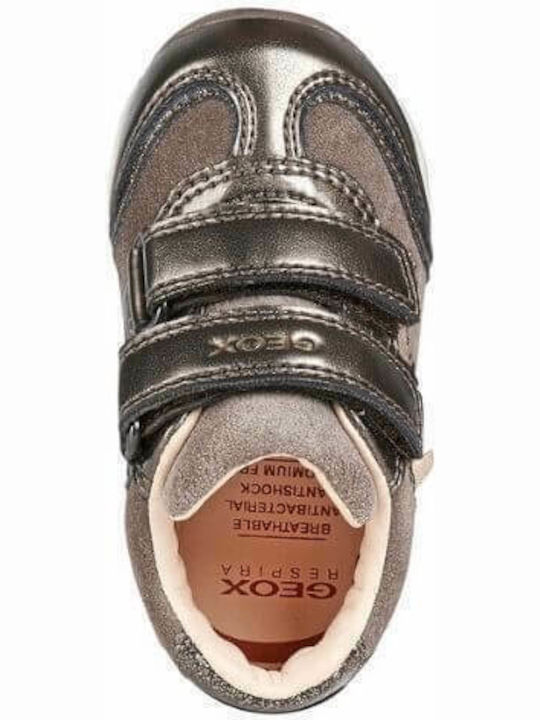 Kids Sneakers Anatomic with Hoop & Loop Closure Grey