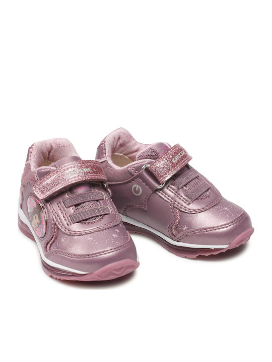 Todo G B Παιδικά Sneakers Ανατομικά με Σκρατς Ροζ