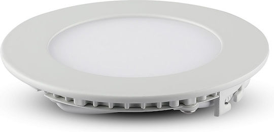 V-TAC Rund Vertieft LED Panel 18W mit Warmes Weiß Licht 3000K