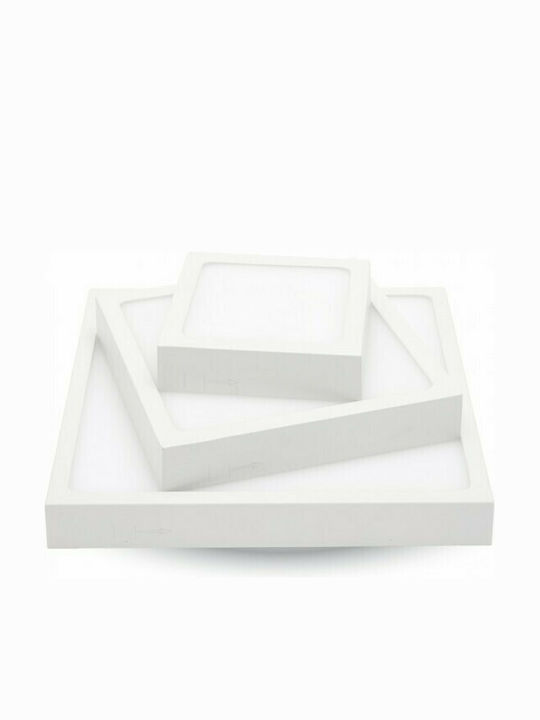 V-TAC Pătrat În aer liber Panou LED Putere 6W cu Alb Rece Lumini 18x18cm.
