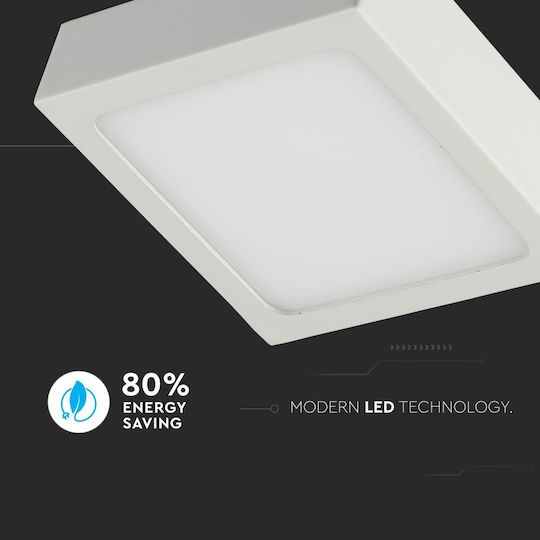 V-TAC Τετράγωνο Εξωτερικό LED Panel 6W με Ψυχρό Λευκό Φως 6400K 18x18εκ.