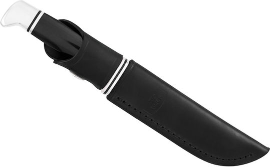 Buck Knife Black with Blade made of Stainless Steel in Sheath