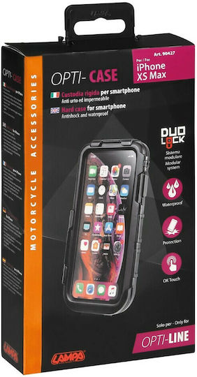 Lampa Hard Case Optiline Duolock Θήκη Κινητού Apple iPhone XS Max για Βάση Στήριξης Μοτοσυκλέτας