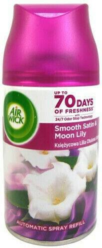 Airwick Refill for Spray Device Freshmatic Refill with Fragrance Smooth Satin & Moon Lilly 250ml