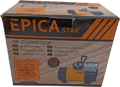 Epica Star Pompa de pneuri pentru mașină 140 psiPSI cu cablu 12V