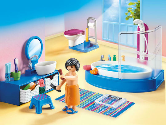 Playmobil Dollhouse Πολυτελές Λουτρό με Μπανιέρα για 4 ετών