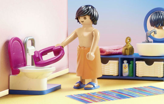 Playmobil Dollhouse Πολυτελές Λουτρό με Μπανιέρα για 4 ετών