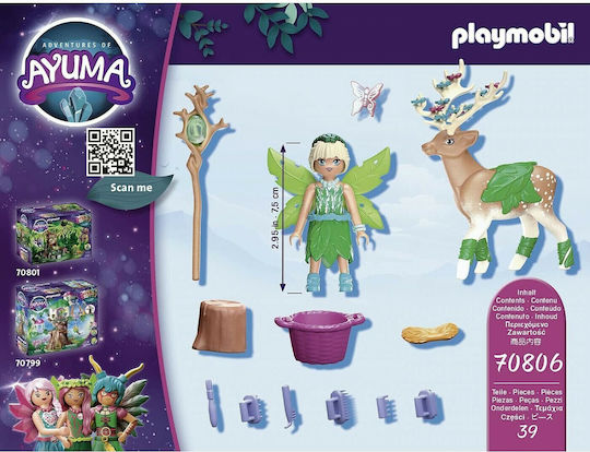 Playmobil Ayuma Forest Fairy с магическо животинче за 7-12 години