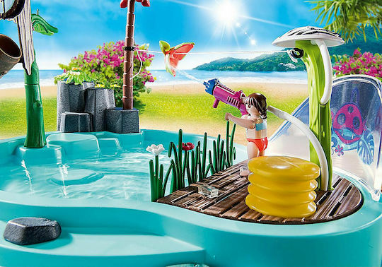 Playmobil Familienspaß Small Pool with Water Sprayer für 4-10 Jahre