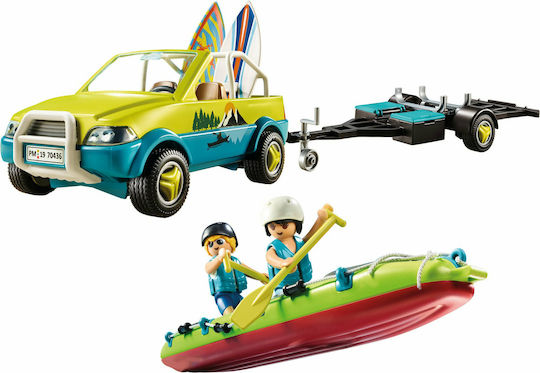 Playmobil Семейно забавление Beach Car with Canoe за 4+ години години