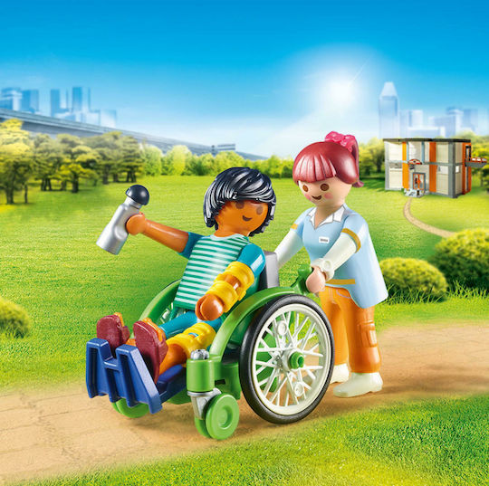 Playmobil Живот в града Patient in Wheelchair за 4+ години години