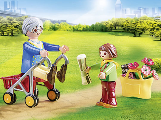 Playmobil Живот в града Grandmother with Child за 4+ години години