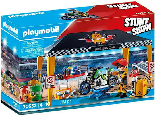 Playmobil Stunt Show Stunt Show Motocross with Fiery Wall for 4-10 years old