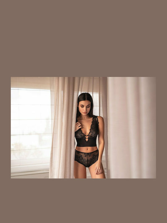 Luna Kiss Schwarz Damen Bralette-BH