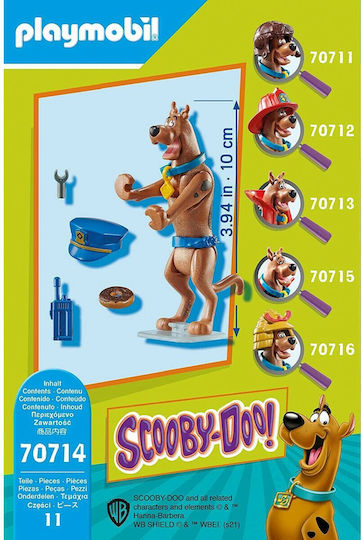 Playmobil Scooby-Doo Sammelfigur Scooby "Αστυνομικός" für 5-12 Jahre