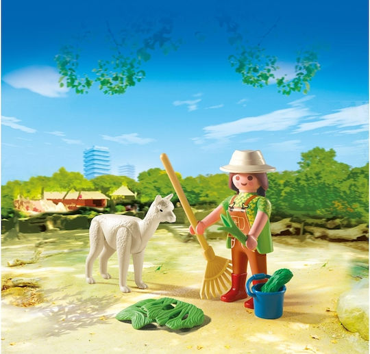 Playmobil Пазач на зоологическа градина с лама за 3-10 години