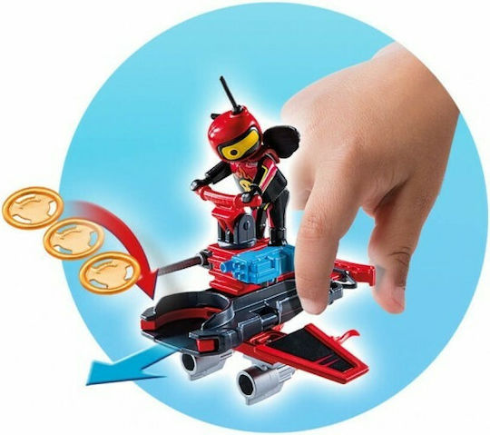 Playmobil Action Firebot Με Δίσκο Εκτόξευσης για 5+ ετών