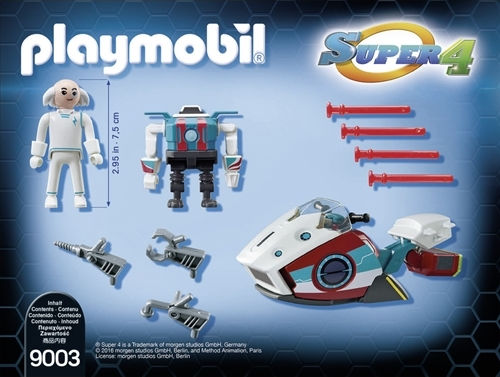 Playmobil Super4 Доктор Χ & неговият Skyjet за 5+ години години