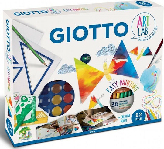 Giotto Painting Art Lab Easy Painting for Children 8+ years old Years 82pcs