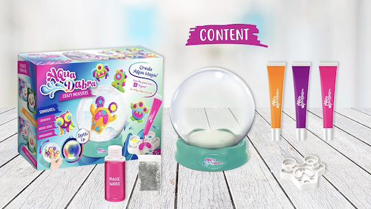 Aqua Dabra Kids Craft Snow Globe Construction With Light Crazy Monsters 8 Pieces