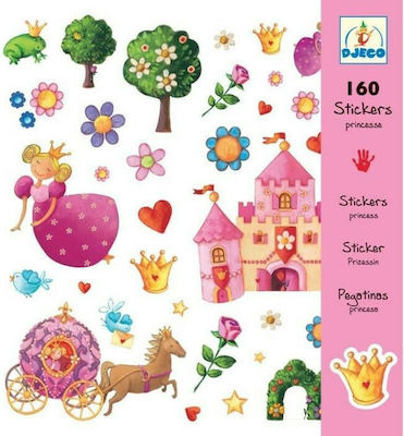 Djeco Stickers Πριγκίπισσα for Children 3++ Years 160pcs