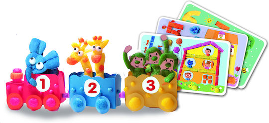 Playmais Children's Craft Cards with Numbers for Children 3+ years Years
