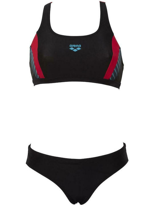 Αθλητικό Set Bikini Μπουστάκι Μαύρο