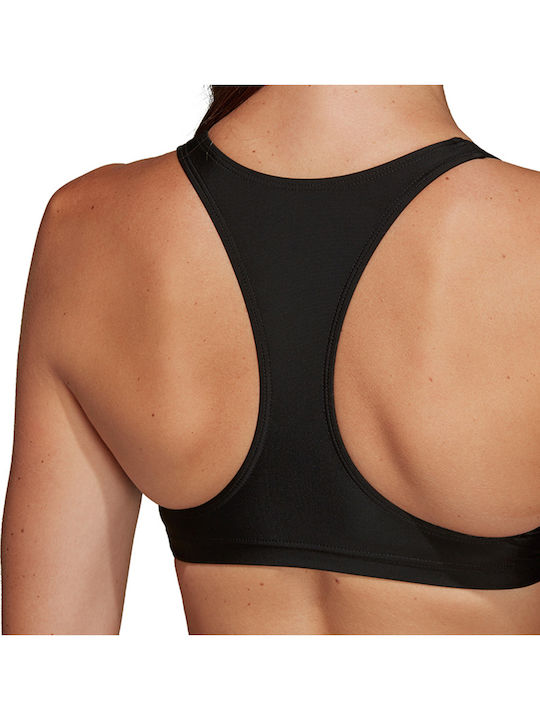 3 Stripes Αθλητικό Set Bikini Μπουστάκι Μαύρο
