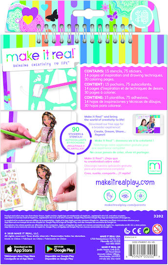 Make It Real Ζωγραφική Blooming Creativity για Παιδιά 6+ Ετών
