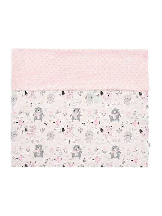 New Baby Pătură Pepinieră Swaddling pături Minky Teddy Catifea Roz 80x102cm