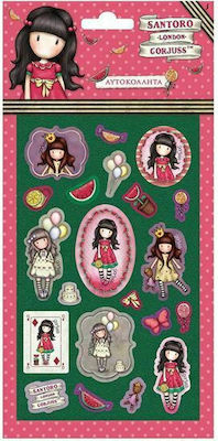 Santoro Stickers Puffy Φούξια for Children 3++ Years