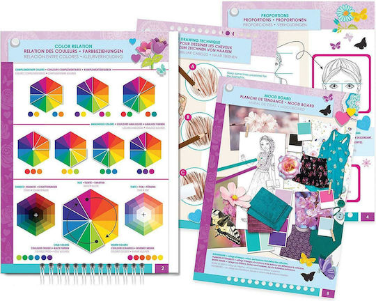 Make It Real Ζωγραφική Fashion Design Sketchbook Pretty Kitty για Παιδιά 6+ Ετών