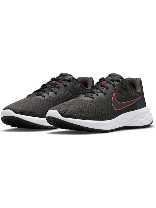Nike Revolution 6 Next Nature Ανδρικά Αθλητικά Παπούτσια Running Anthracite / Rush Orange / White